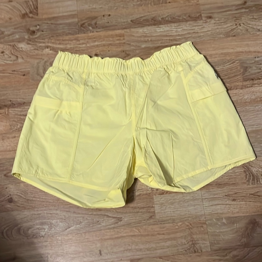 Free People/Athletic shorts/Bright yellow/L/EUC